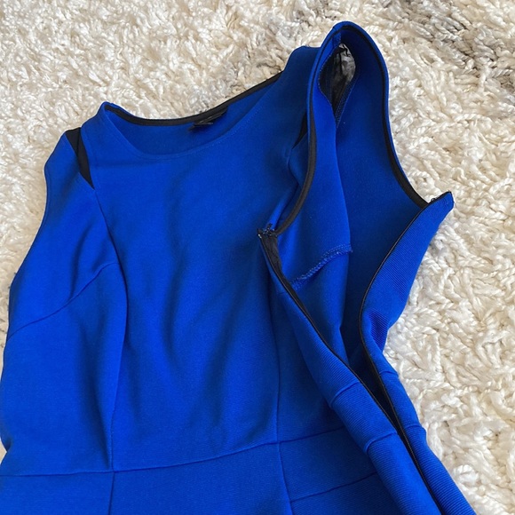 Mossimo Dress Blue Black Mesh Cut Out Size Small - Picture 5 of 13